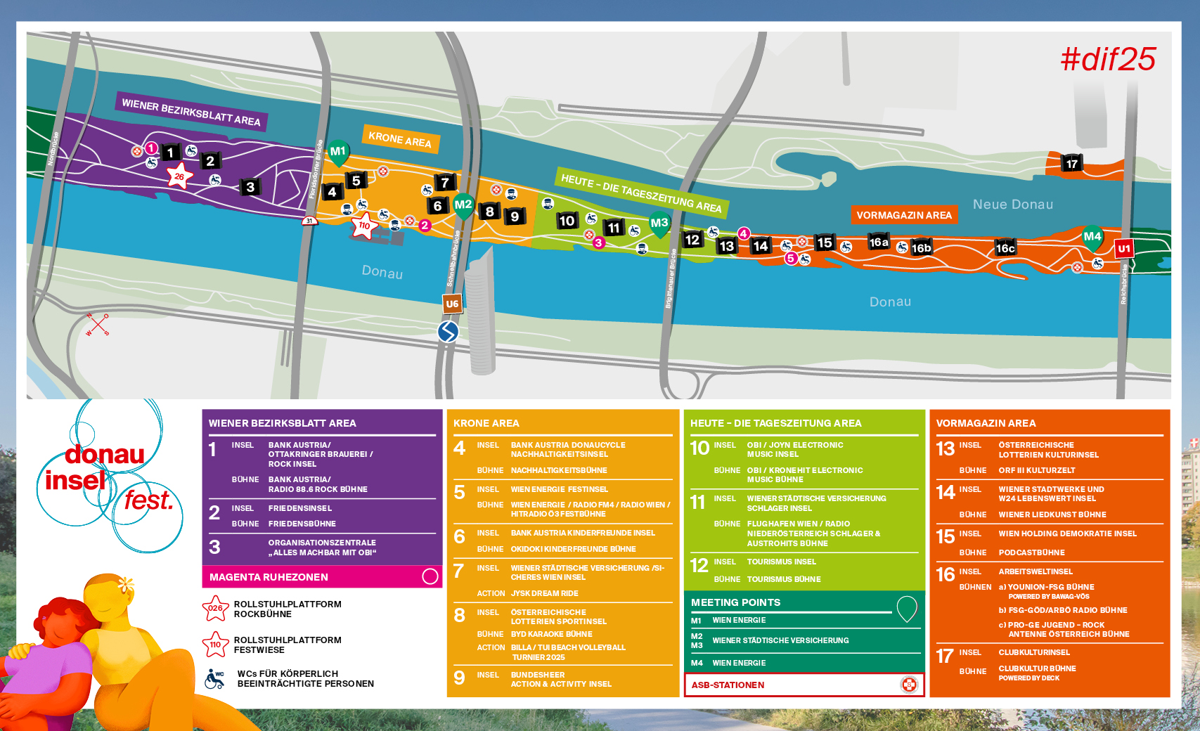 Plan vom Donauinselfest