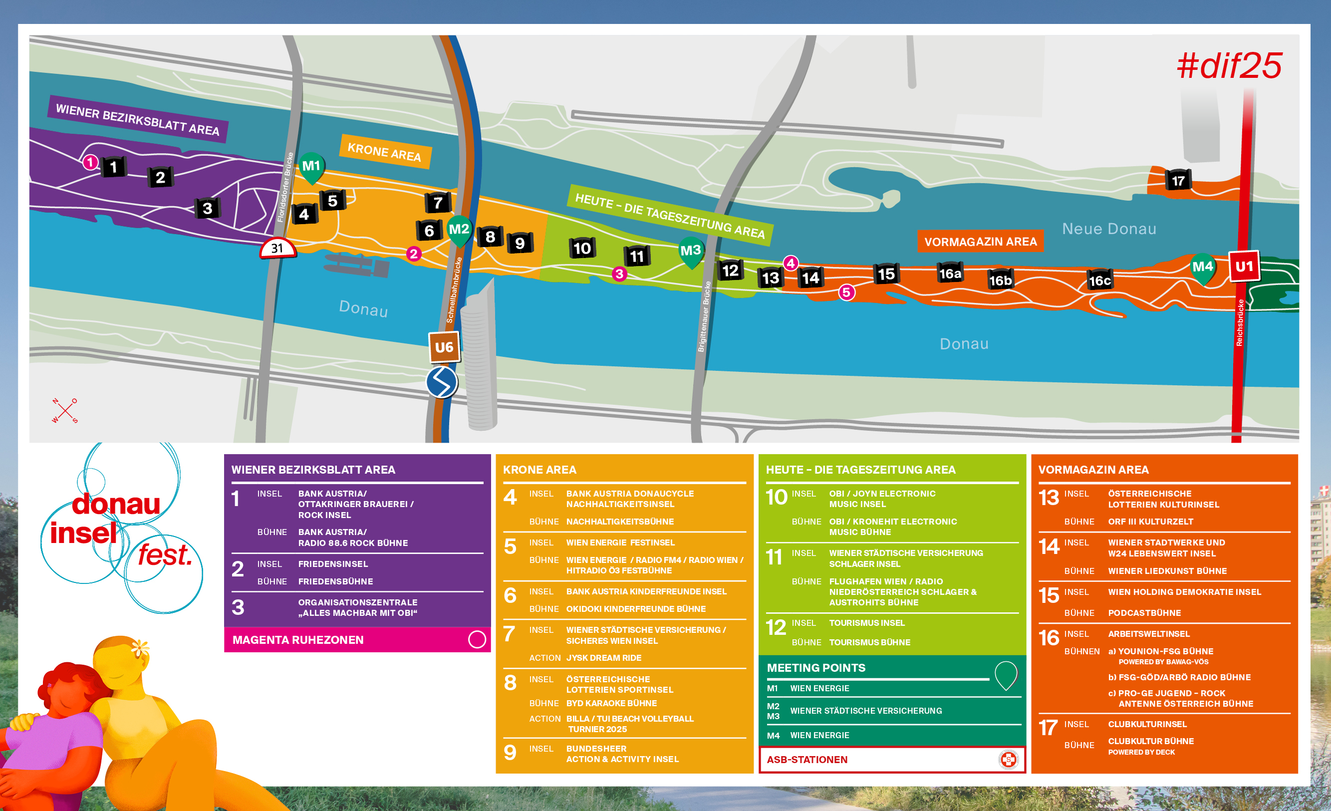 Plan vom Donauinselfest