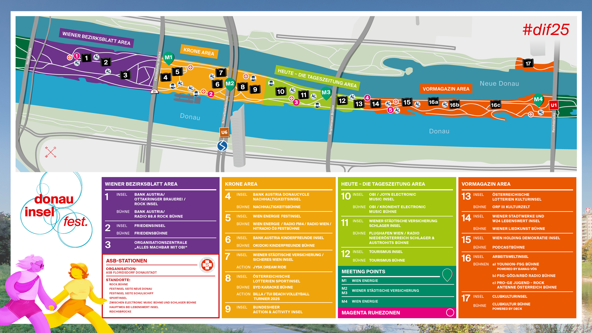 Plan vom Donauinselfest