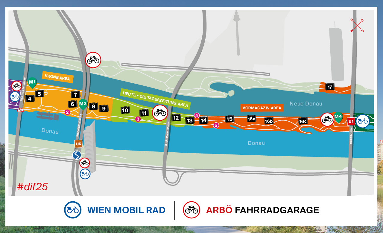 Plan vom Donauinselfest