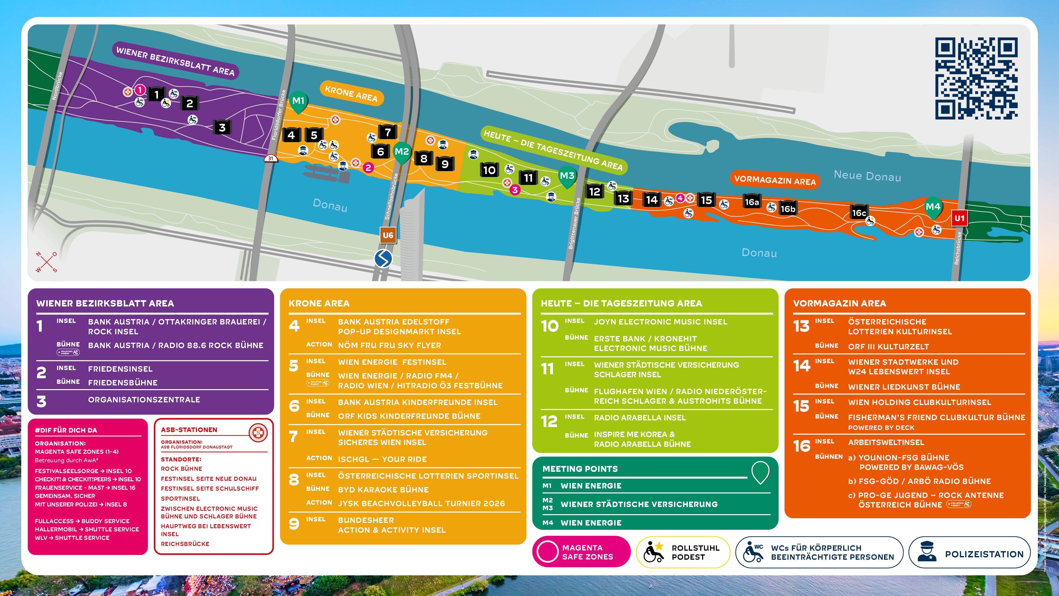 Plan vom Donauinselfest