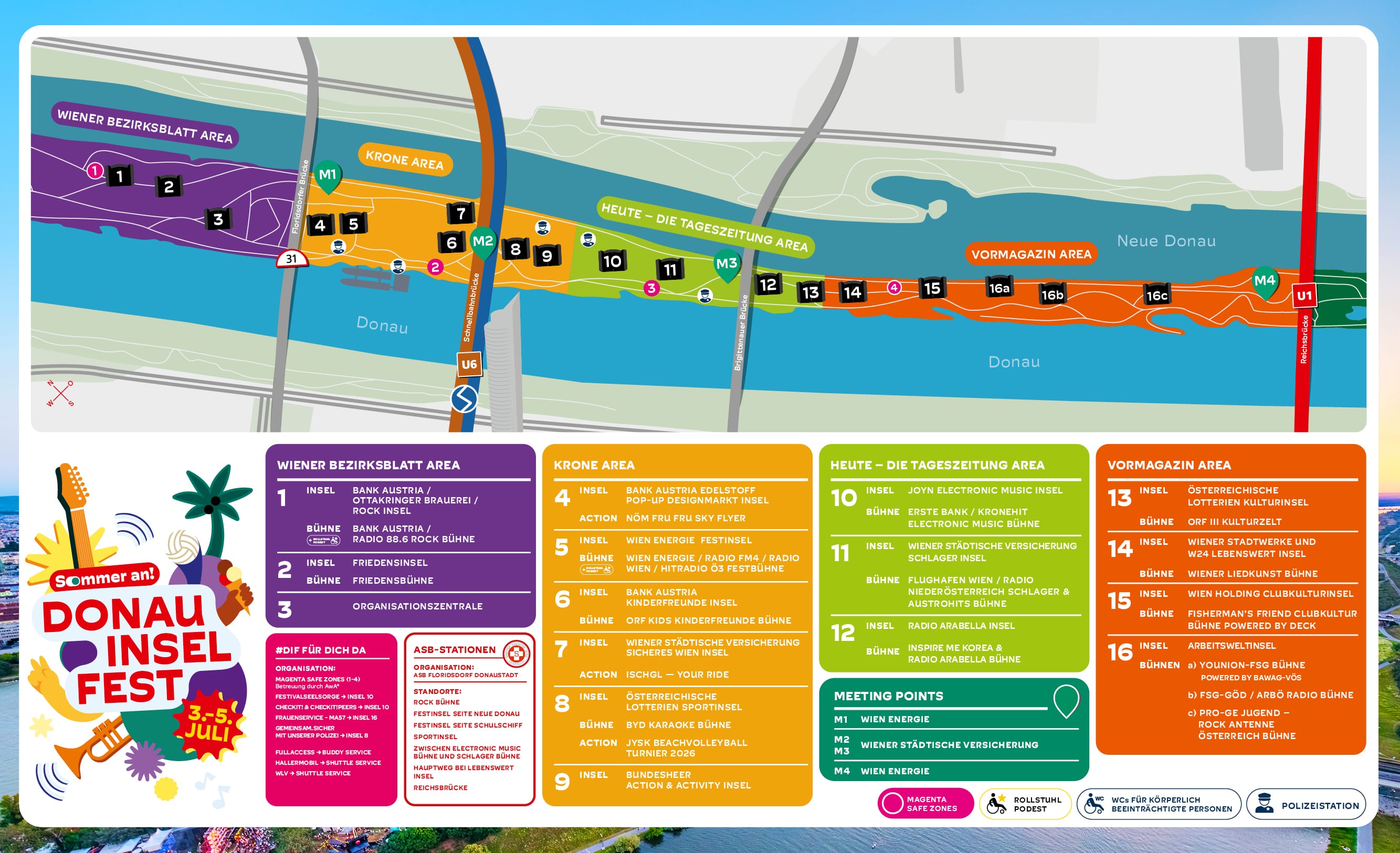 Plan vom Donauinselfest